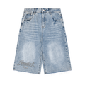 Men’s Vintage Wide Leg Denim Shorts