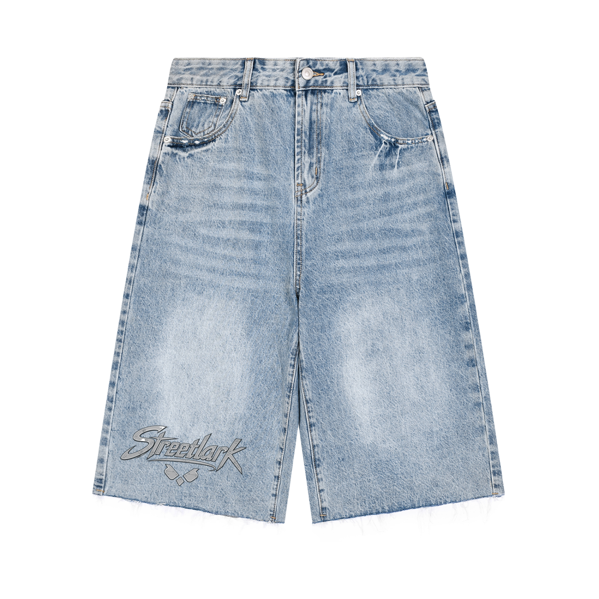 Men’s Vintage Wide Leg Denim Shorts
