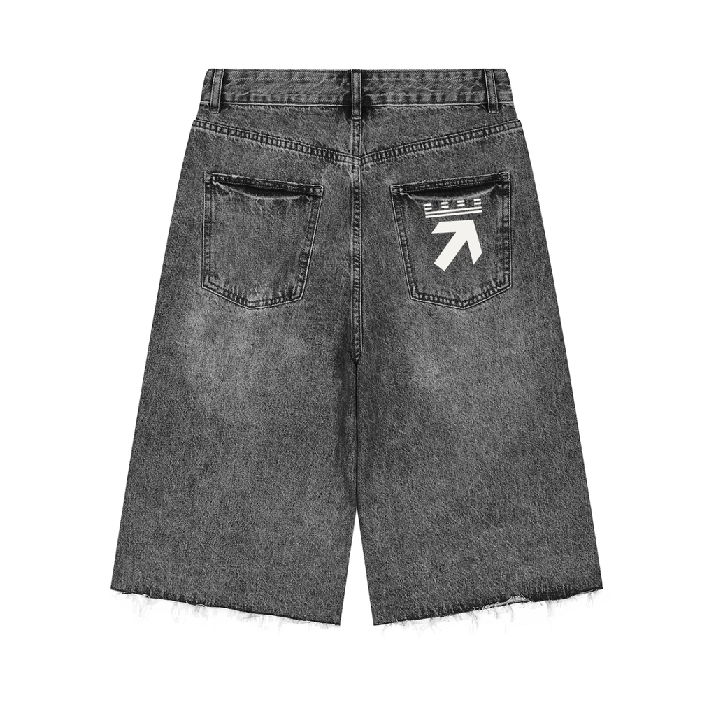 Men’s Vintage Wide Leg Denim Shorts