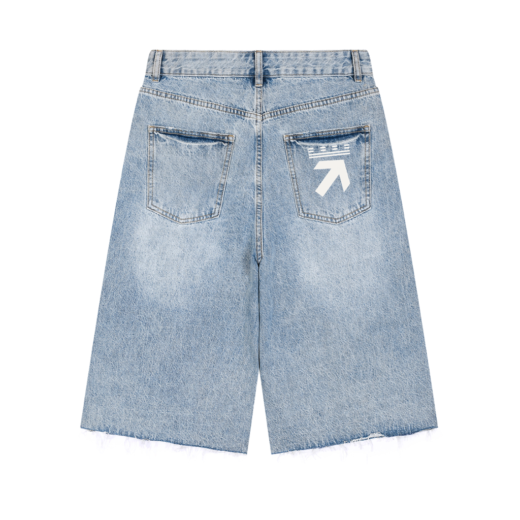 Men’s Vintage Wide Leg Denim Shorts